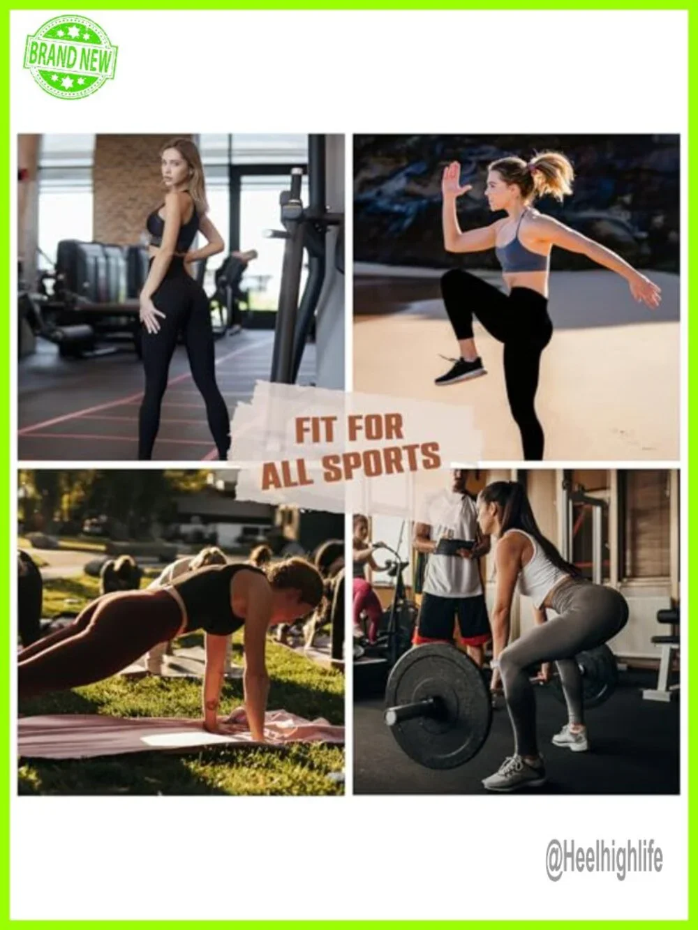 Buttery Soft High Waisted Yoga Leggings 4 Pack - Workout Pants